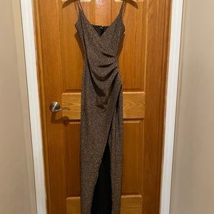 Gold/Black Prom Dress